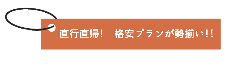 直行直帰！格安プランが勢揃い！！